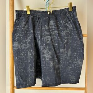 lululemon athletica Black patterned pace breaker Shorts 9 in.